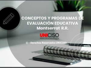 CONCEPTOS Y PROGRAMAS DE EVALUACIÓN EDUCATIVA