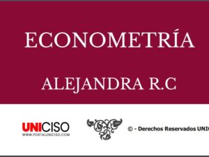 ECONOMETRÍA