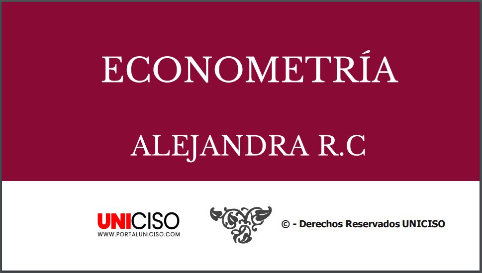 ECONOMETRÍA