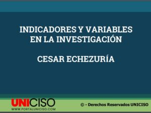 INDICADORES Y VARIABLES