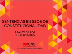 SENTENCIAS CONSTITUCIONALIDAD