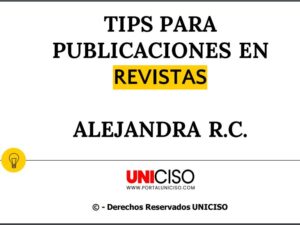 PUBLICACIONES EN REVISTAS