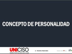 CONCEPTO DE PERSONALIDAD