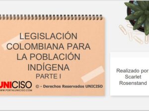 LEGISLACIÓN COLOMBIANA PARA LA POBLACIÓN INDÍGENA