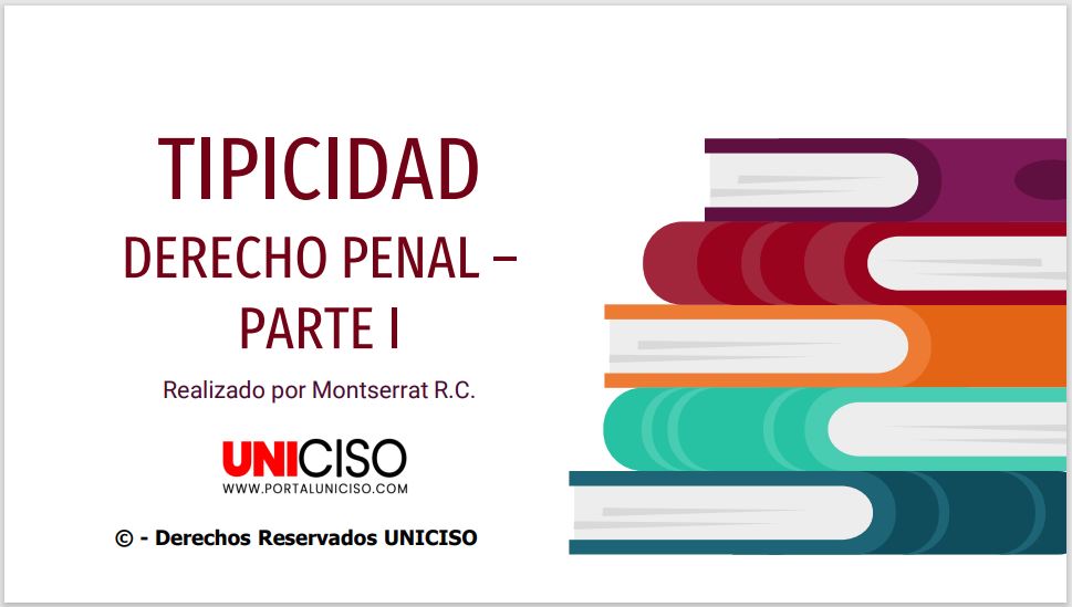 TIPICIDAD - DERECHO PENAL