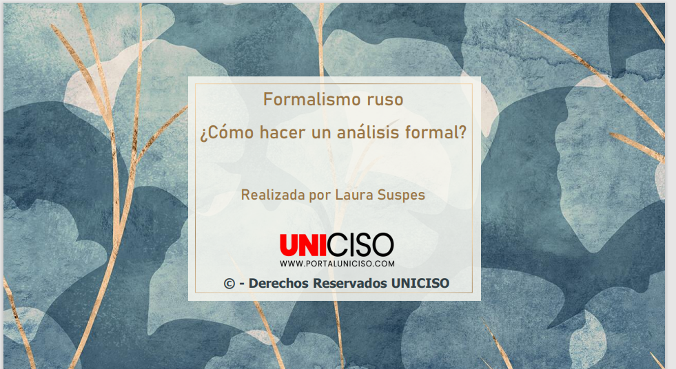 FORMALISMO RUSO