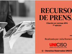 NORMAS APA - RECURSOS DE PRENSA