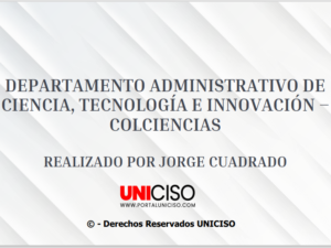 DEPARTAMENTO ADMINISTRATIVO DE CIENCIA, TECNOLOGÍA E INNOVACIÓN - COLCIENCIAS