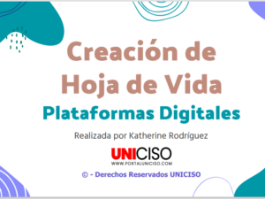 ¿CÓMO HACER UN HOJA DE VIDA EN PLATAFORMAS DIGITALES?