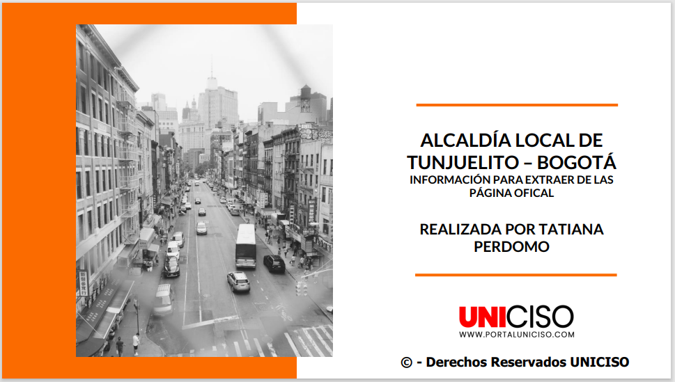 ALCALDÍA DE TUNJUELITO