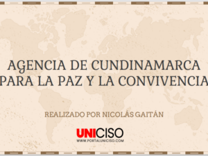 AGENCIA DE CUNDINAMARCA PARA LA PAZ Y LA CONVIVENCIA